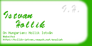 istvan hollik business card